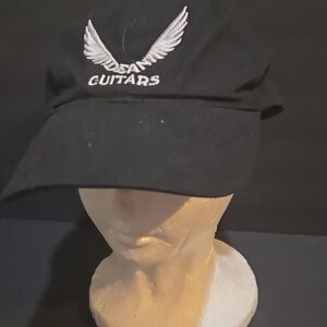 EMBROIDERED LETTERING DEAN GUITARS WITH WHITE WINGS BASEBALL HAT